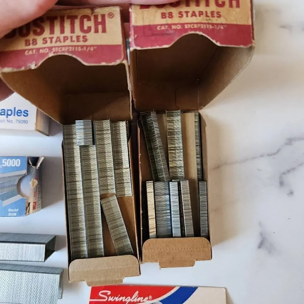 Vintage Staples bundle swingline s. F. - 1 sharp point 5K Bostitch UPC 35108